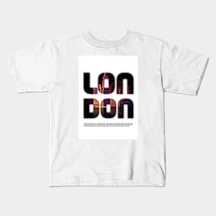 London Cityscape Kids T-Shirt